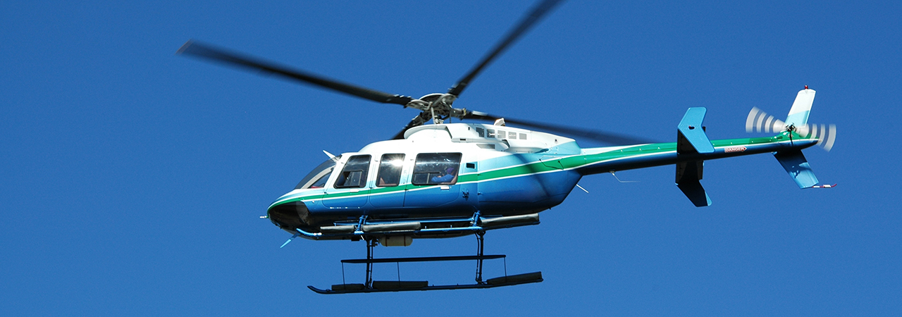 a helicopter in flight