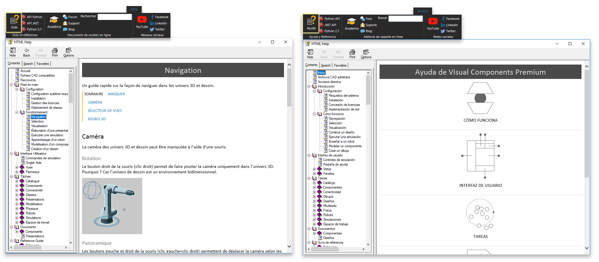 Added help files and localization available in Visual Components 4.1.2