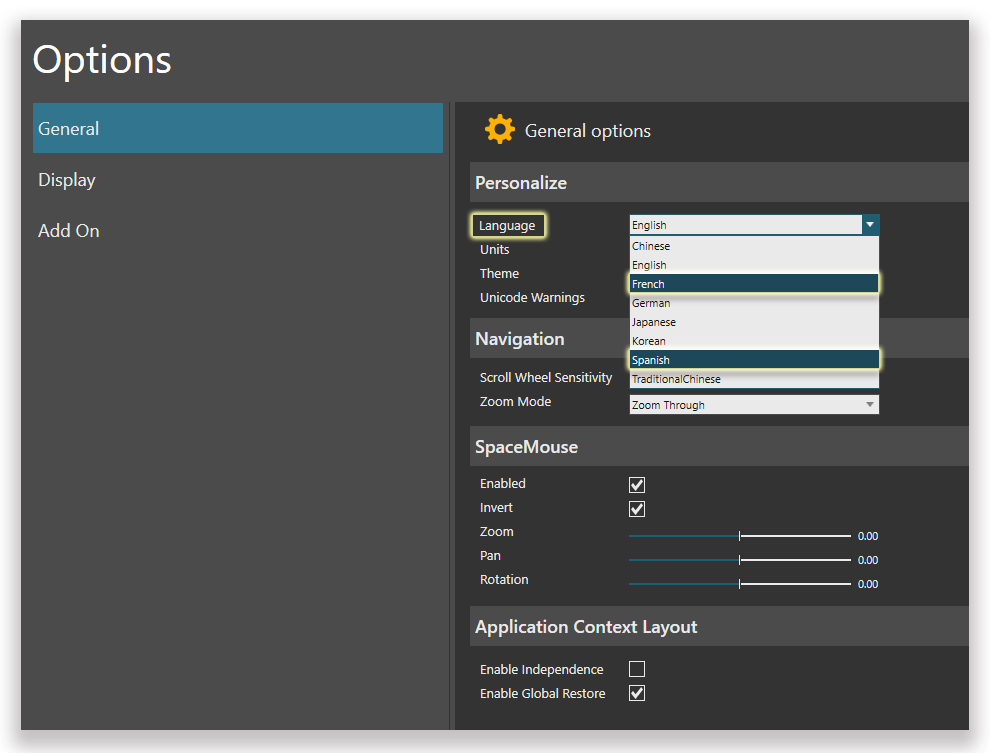 Localization in French and Spanish available in Visual Components 4.1.2