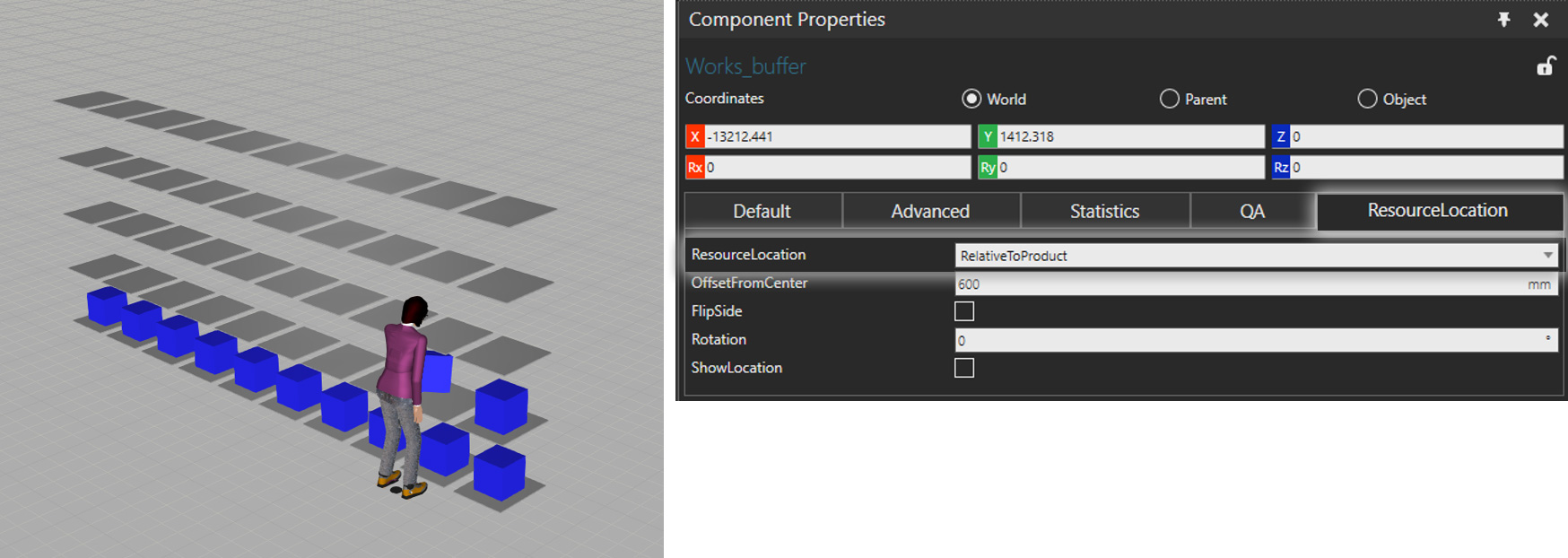 Improved Resource Location tool in Visual Components Works Library